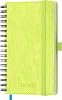 Pocket Calendar 2026 2027 Small Ring Binder A6 18-Month Weekly Planner July 26-Dec 27 Book Calendar Ring Binder Soft Cover with Pen Holder Vertical Diary - Apple Green