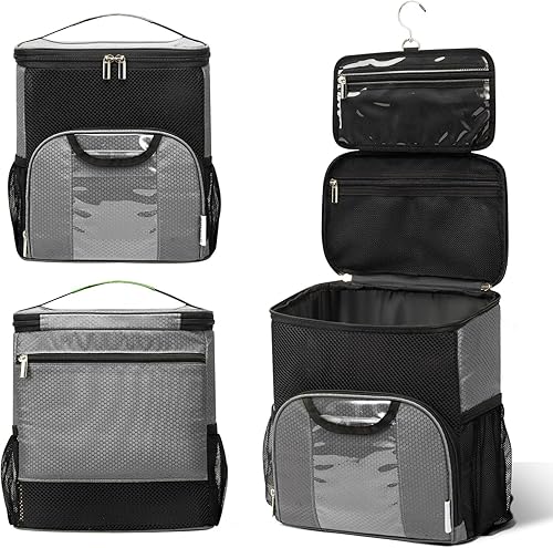 BAGLHER Bolsa de ducha portátil, de secado rápido, bolsa de aseo colgante para dormitorios, baño, campamento, gimnasio, bolsa de ducha de viaje de disponible en Yaxa Guatemala