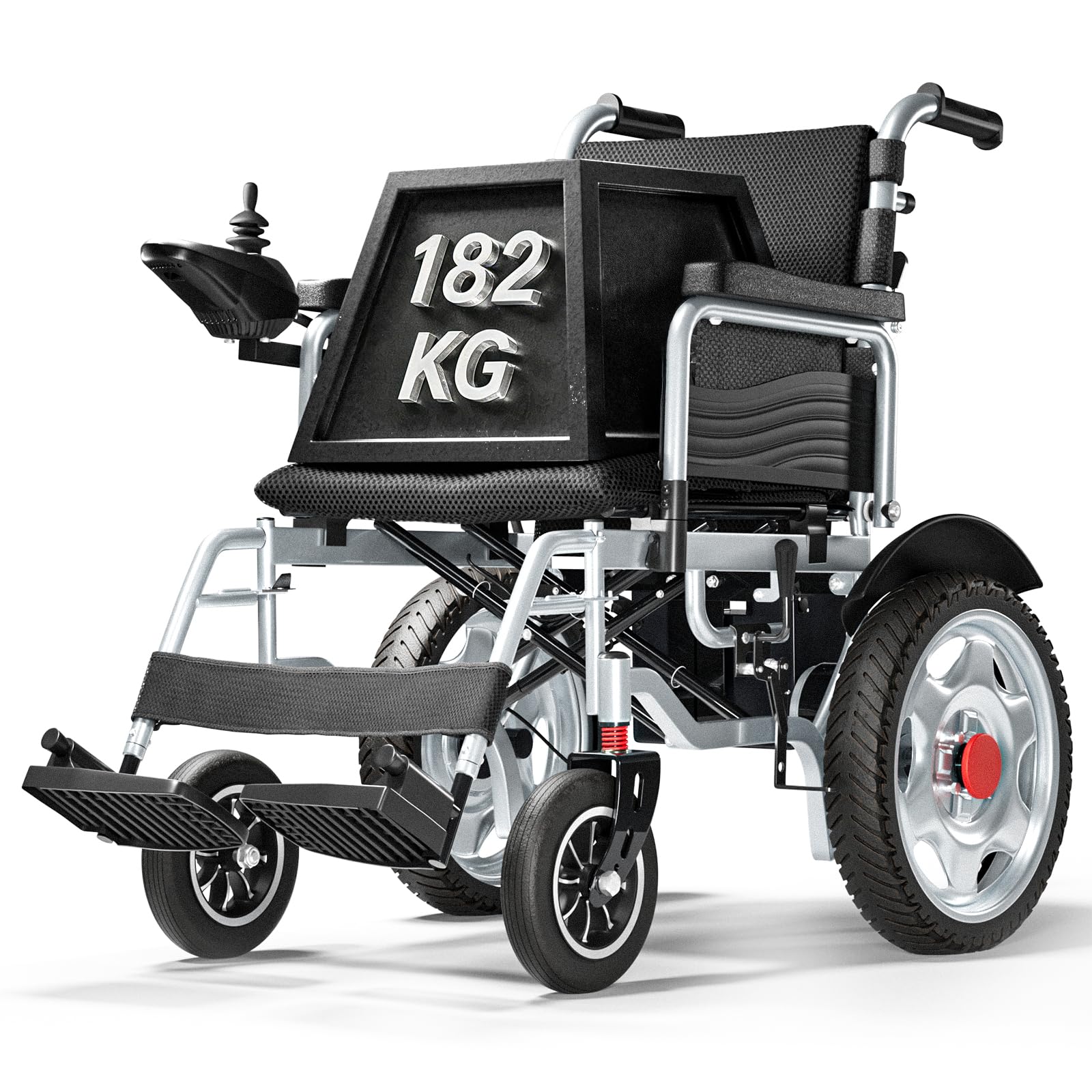 2026 silla de ruedas eléctrica plegable todo terreno, silla eléctrica ligera para mayores, asiento de 50 cm de ancho, autonomía 25 km Capacidad de carga 150 kg, 500W de Potencia