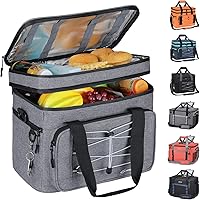 Vista 11 de Maelstrom Portable Collapsible Soft Cooler Bag – 24/30/60 Cans Double-Deck Leakproof Ice Chest for Beach, Camping & Grocery