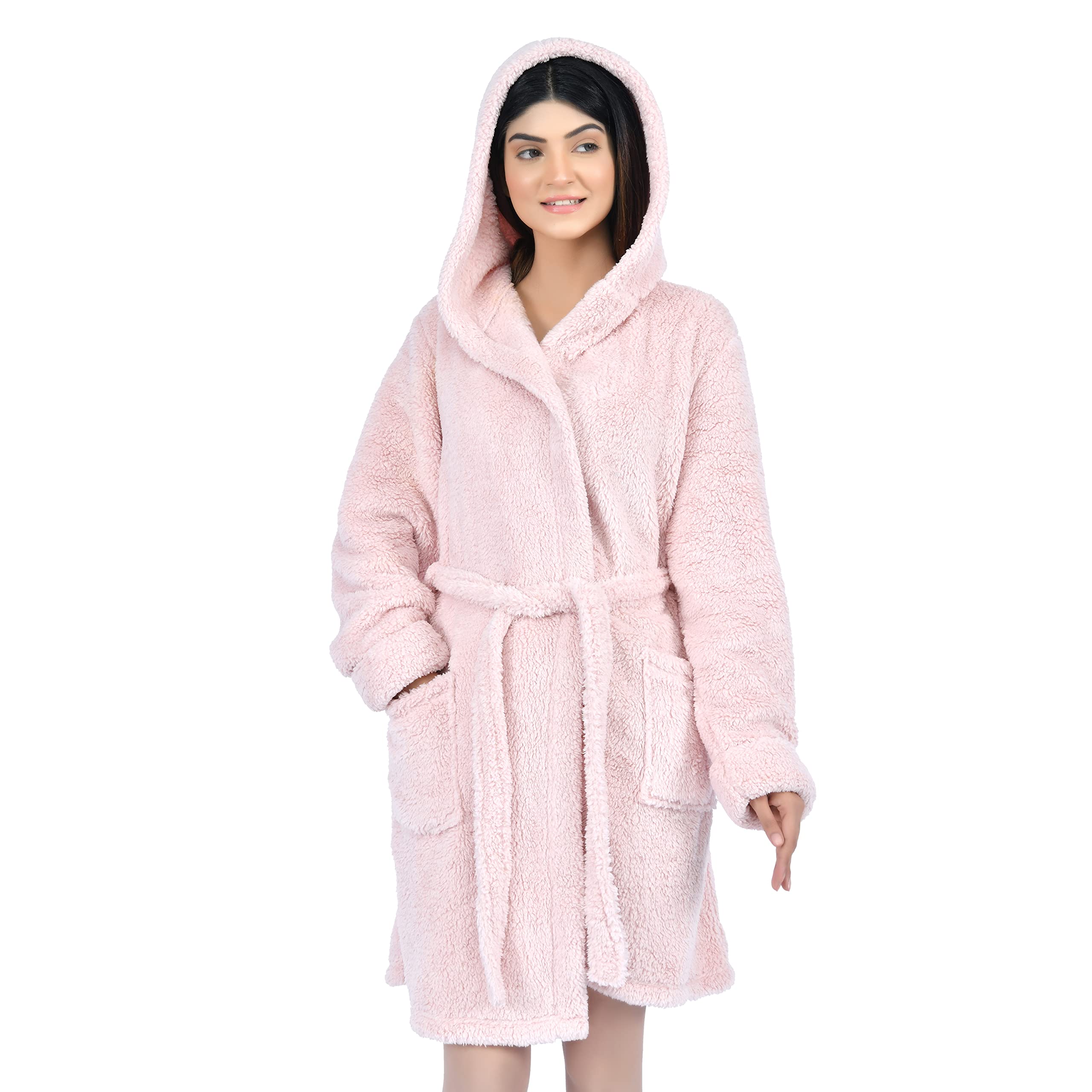 SleepdownWomen's Teddy Fleece Robe