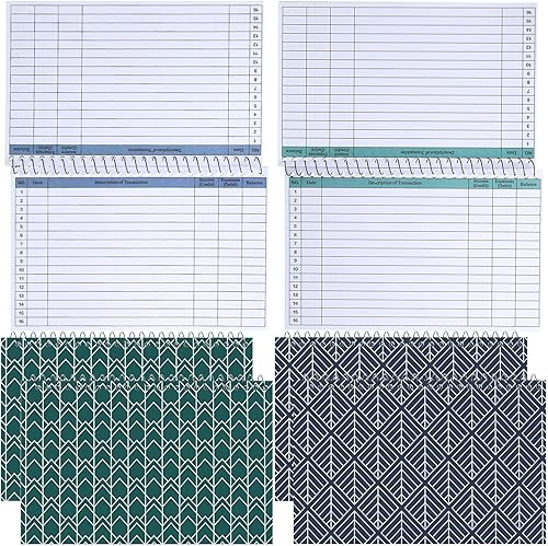 Libro de registro de cheques encuadernado en espiral, libro de registro de cuentas de cheques para seguimiento de gastos de ingresos, cuaderno de disponible en Yaxa Peru