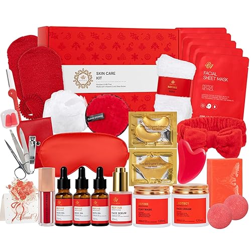 Miniatura 28 de Regalos para el día de San Valentín para mujeres y hombres, juego de 23 piezas de cuidado de la piel, kit de baño y cuerpo, juego de regalo de spa,