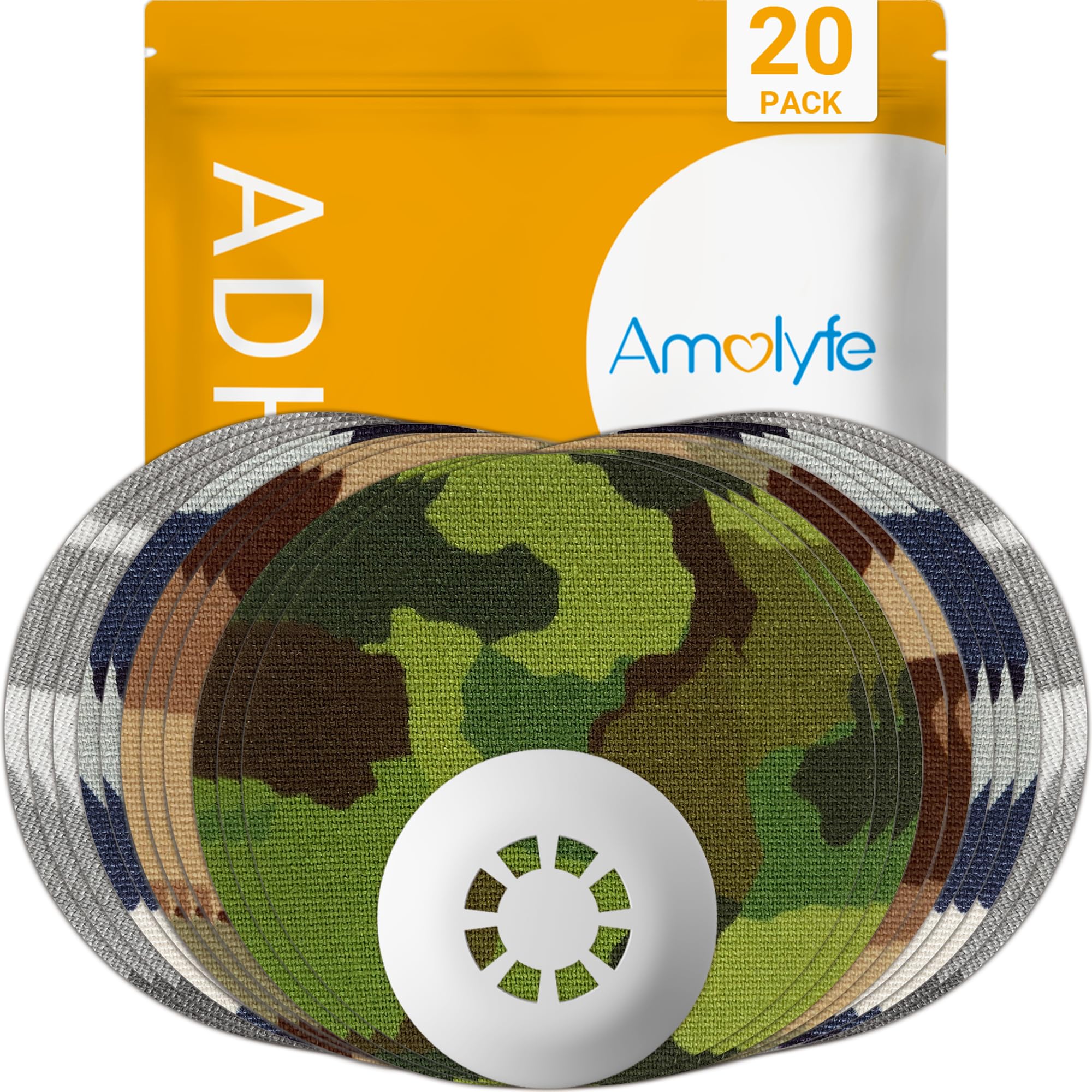 Libre 3 Sensor Covers Waterproof, 20-Pack Amolyfe Freestyle Libre 3 Covers, Bump-Proof with Hard Cap, Waterproof Breathable Medical CGM Adhesive