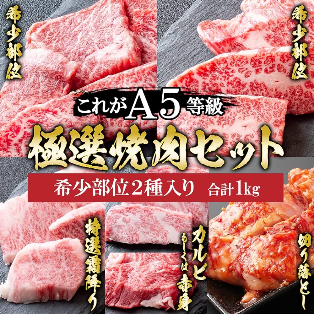 Amazon.co.jp: ミートたまや 肉 牛肉 A5ランク 和牛 極選 焼肉 5