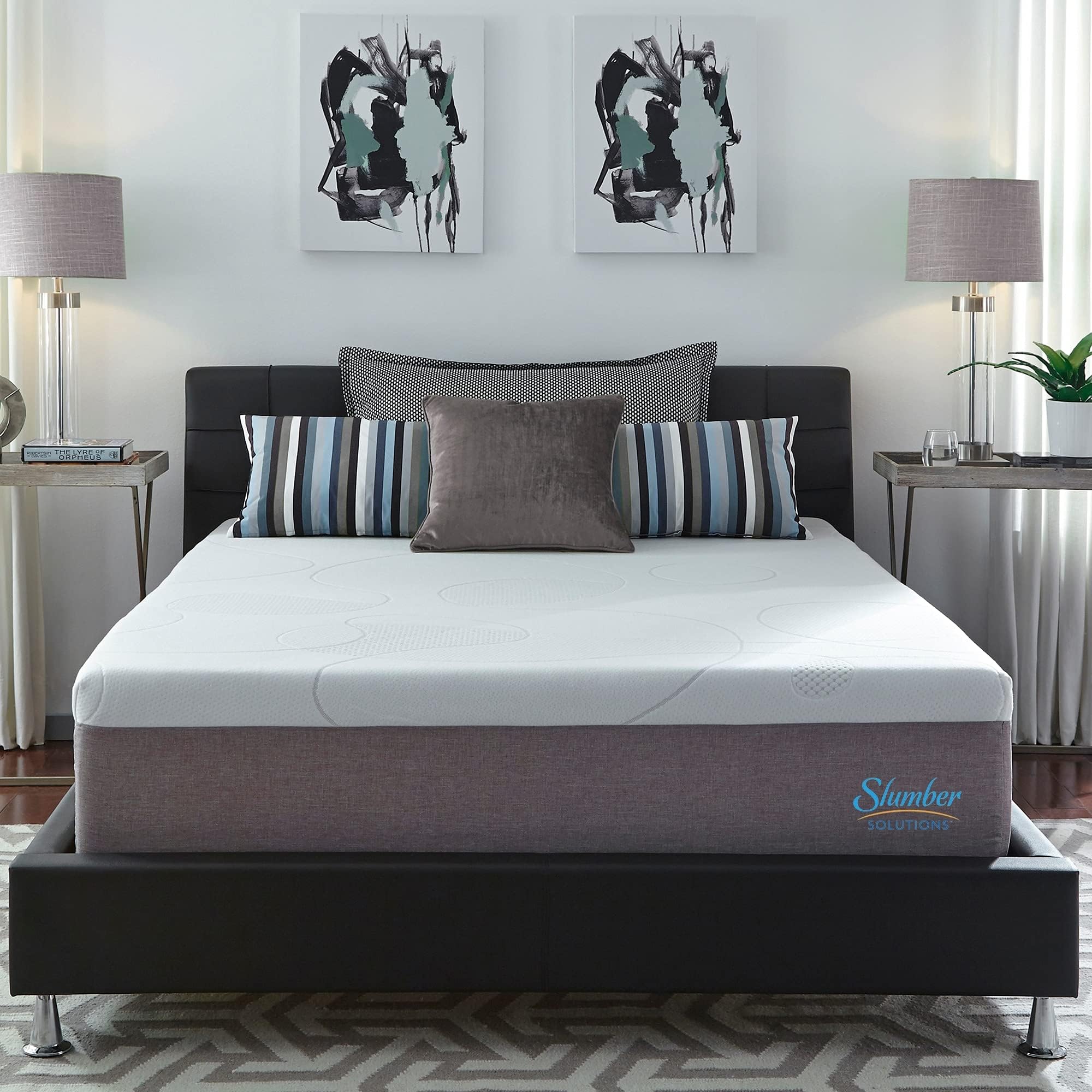 Slumber Solutions 14-inch Gel Memory Foam Choose Your Comfort Mattress - White Plush King