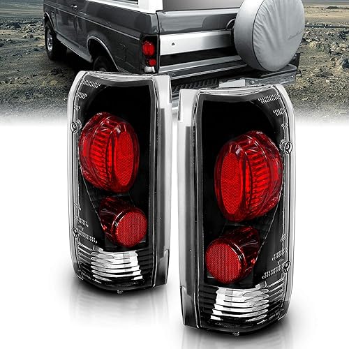 Miniatura 6 de AmeriLite Euro Chrome - Juego de luces traseras de freno de repuesto para Ford F150 F250 F350  Bronco 1989-1996 - lado del pasajero y del conductor