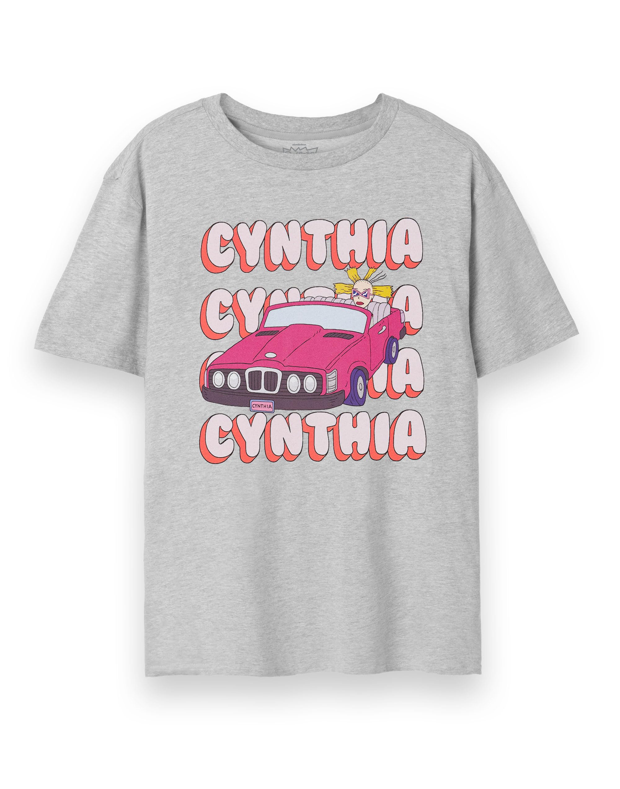 Rugrats Women's Grey T-Shirt In | It's A Cynthia Thing Graphic Tee For | Short-Sleeve Retro Tshirt | Iconic Lightweight Top | Nostalgic Merchandise Gift For Adults Small