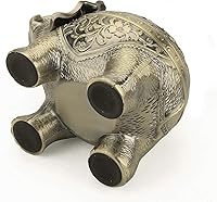 Vista 4 de K COOL Soporte de metal para incienso de reflujo, bobina de cono de elefante, quemador de incienso con tapa, adorno de aromaterapia, decoración