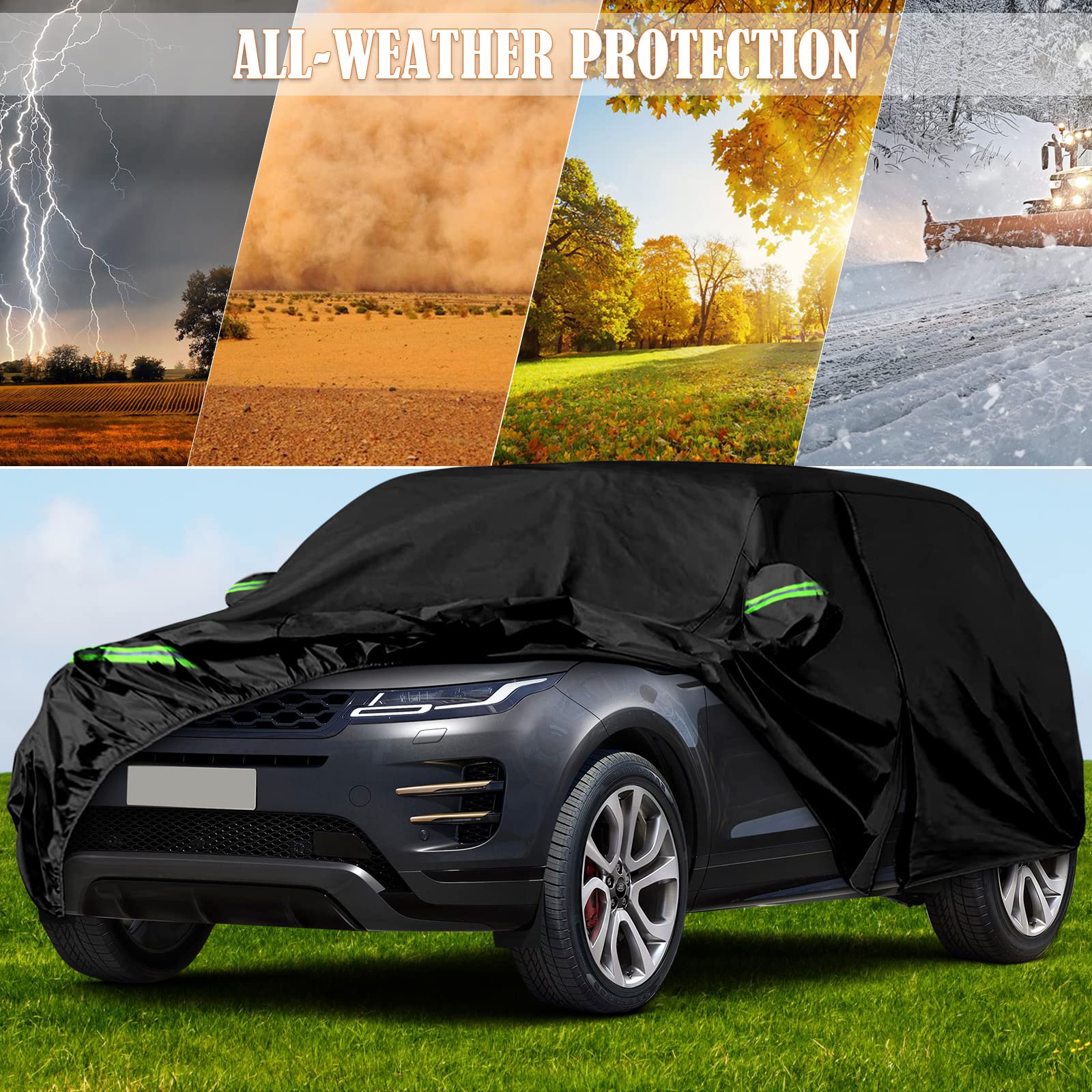 Telo copriauto impermeabile adatto per Land Rover Range Rover Evoque 2011-2024, copertura auto completa, telo di copertura per auto, telo copriauto per esterni inverno estate per protezione da sole