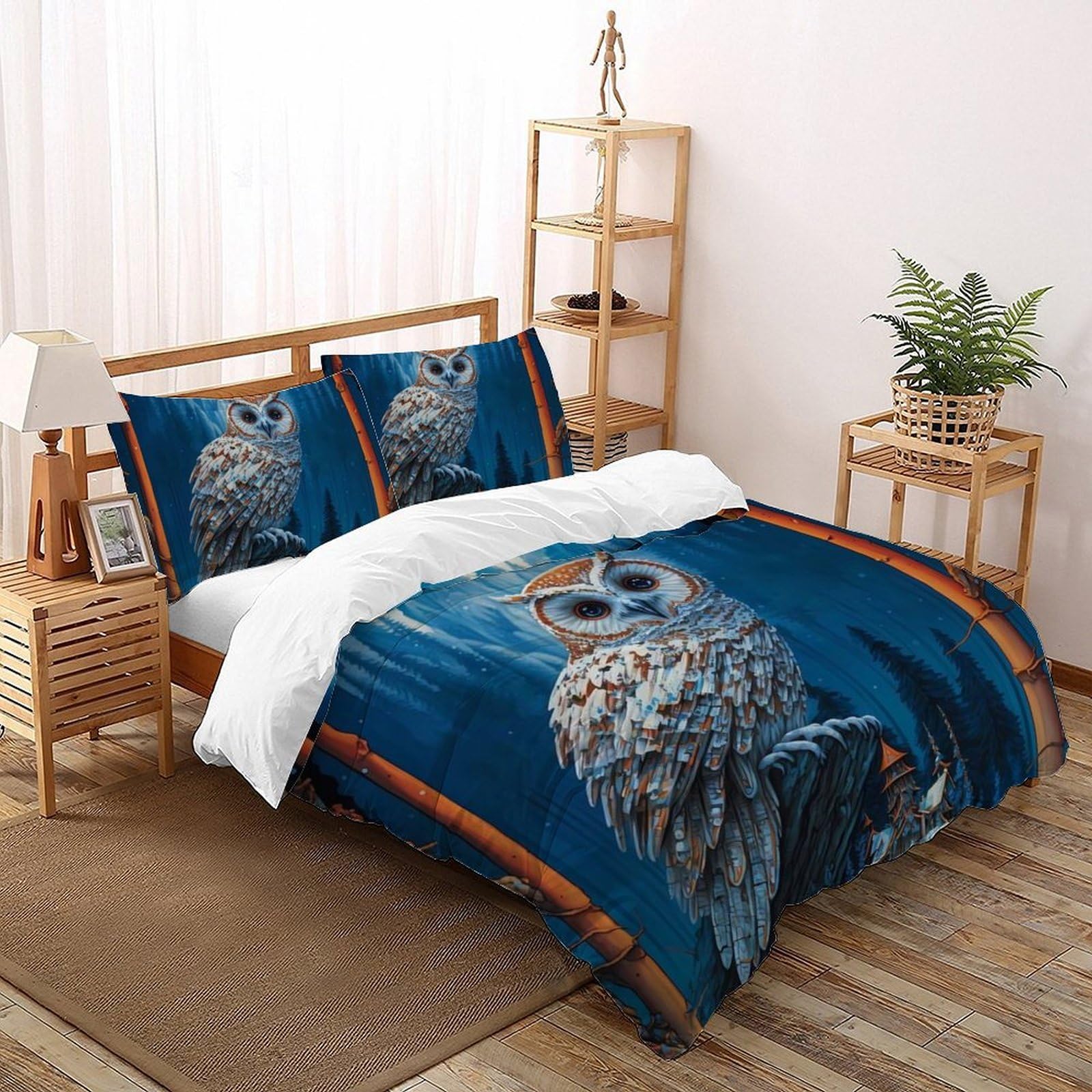 Housse de couette enfant 3D 200x200 cm avec 2 taies d'oreiller