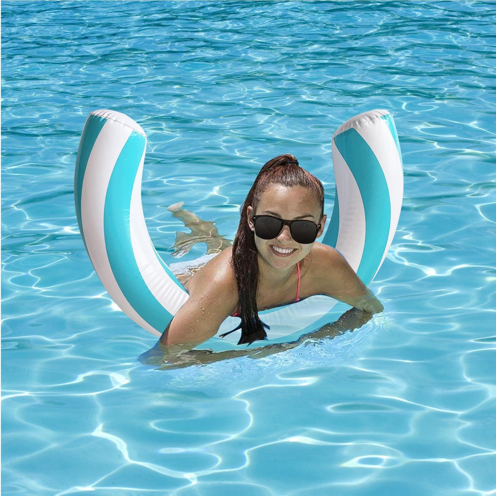 Nouille De Natation pour Et Adultes, Nouilles De Piscine Gonflable Incurvée, Frite Piscine Nouille Flotteur