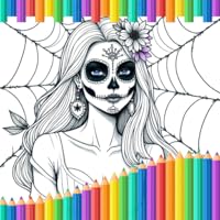 Sugar Skull Coloring Book Fun Creative Pages