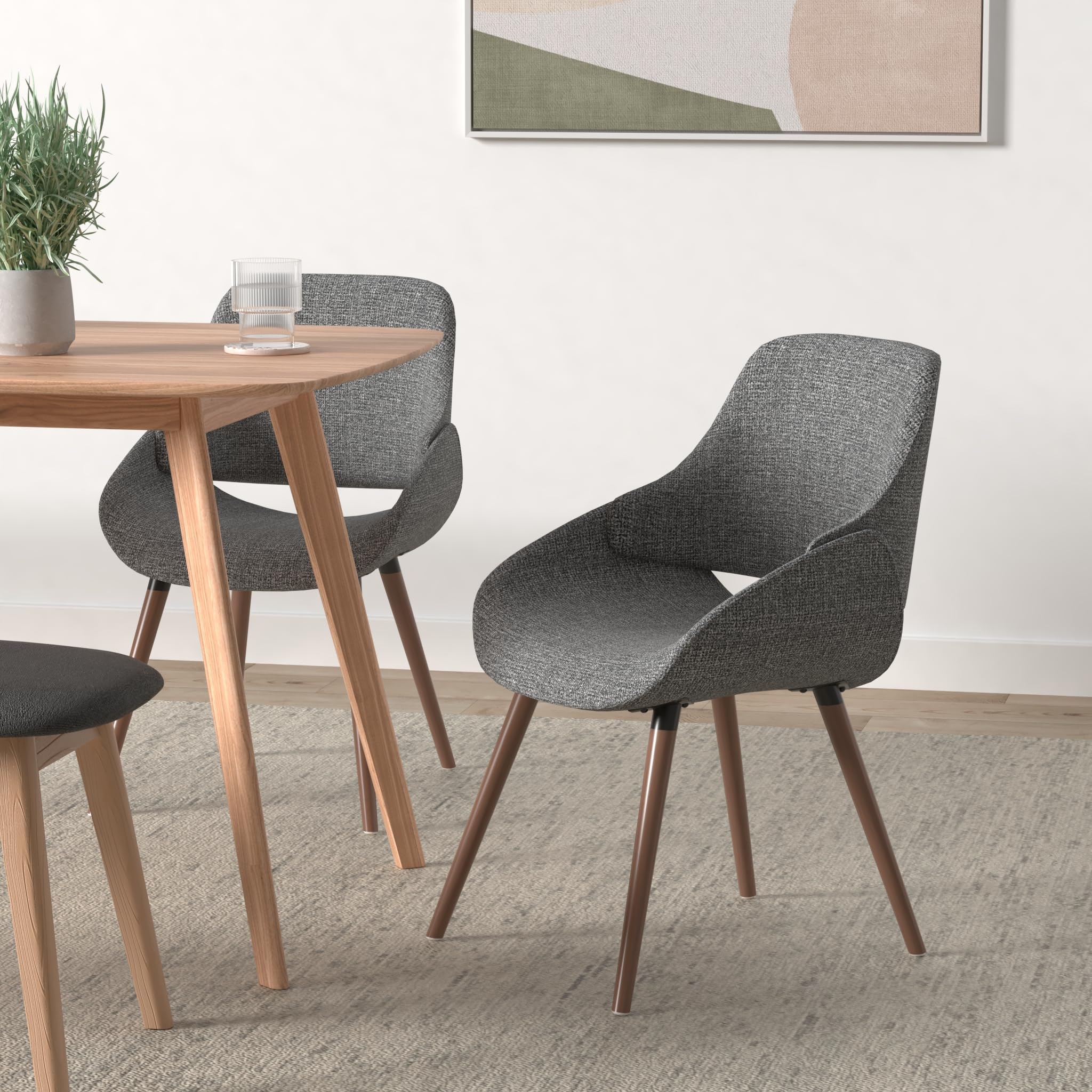 Amazon｜SIMPLIHOME ダイニングチェア マルデン ベントウッド グレー