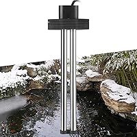 HITOP 600W Outdoor Pond De-Icer Heater - Floatable Thermostat Pond Heater for Koi Fish Turtles, Small Ponds 150W/300W/600W Options