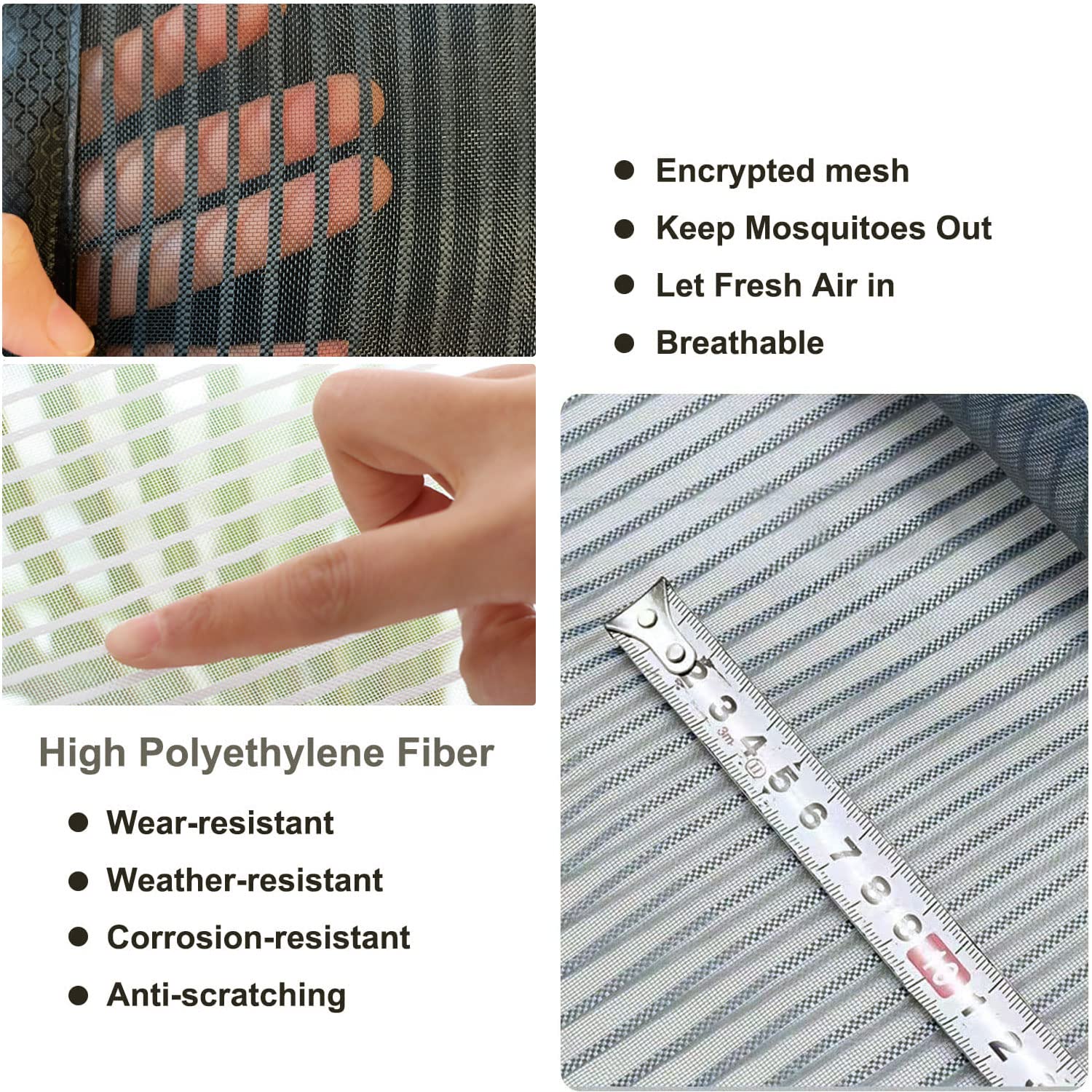Risareyi Magnetic Screen Door Fit Door Opening Size 36