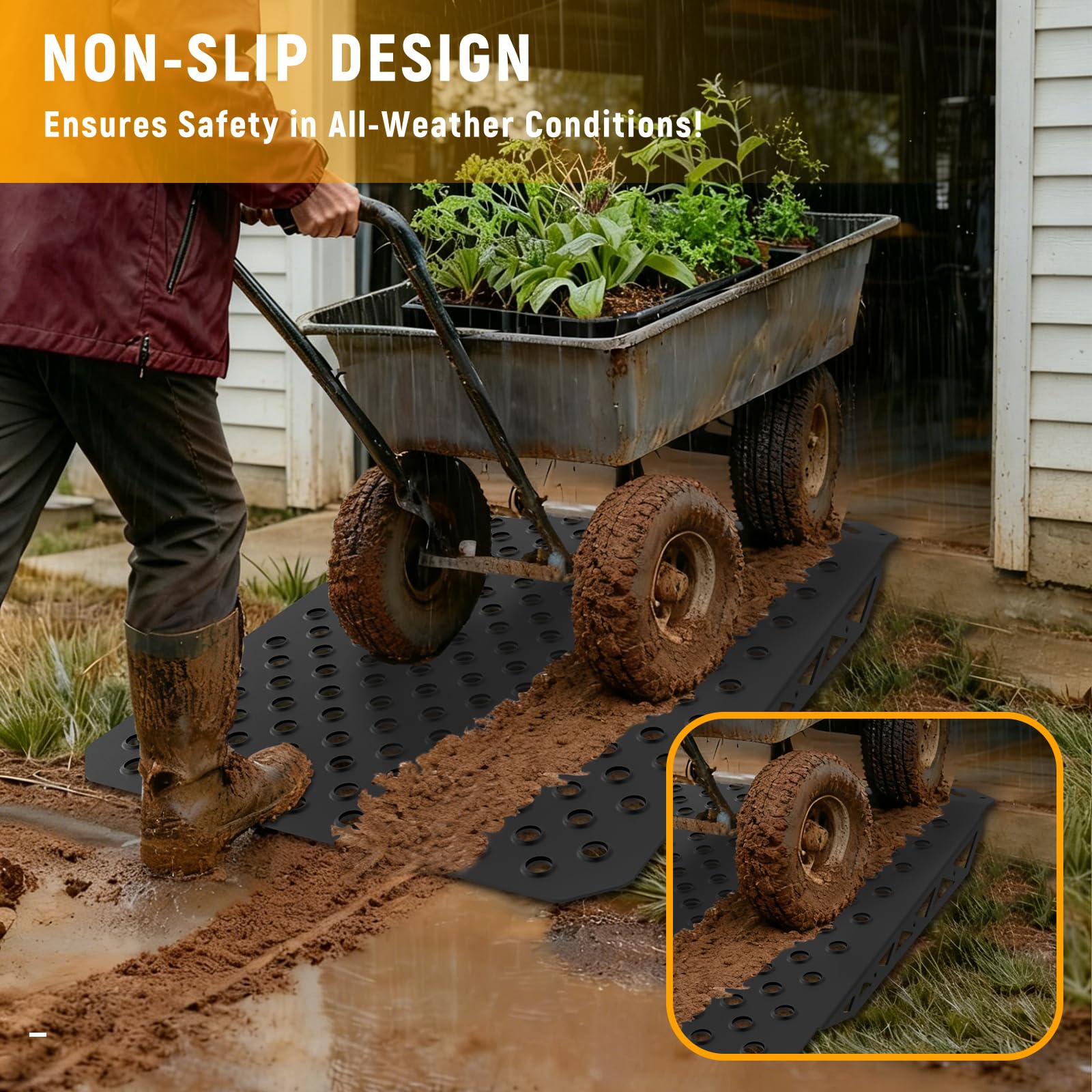 Heavy-Duty Shed Ramps for Lawnmowers -3