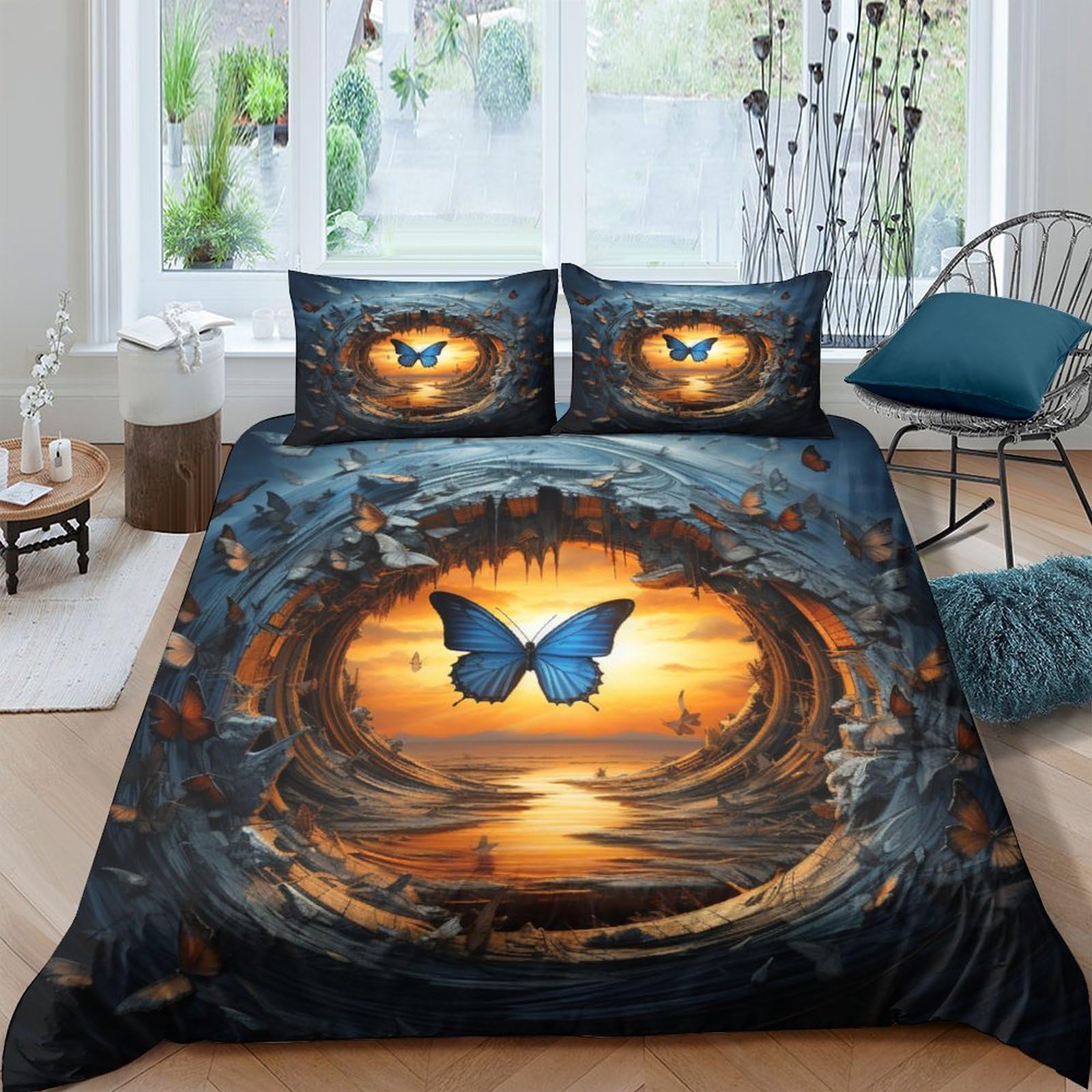 Housse de couette enfant 3D anti-transpiration microfibre respirante pour grand lit double
