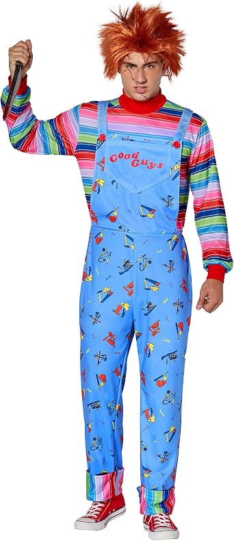 Spirit Halloween Childs Play Adult Seed of Chucky Costume | Officially Licensed Horror Couple Costume