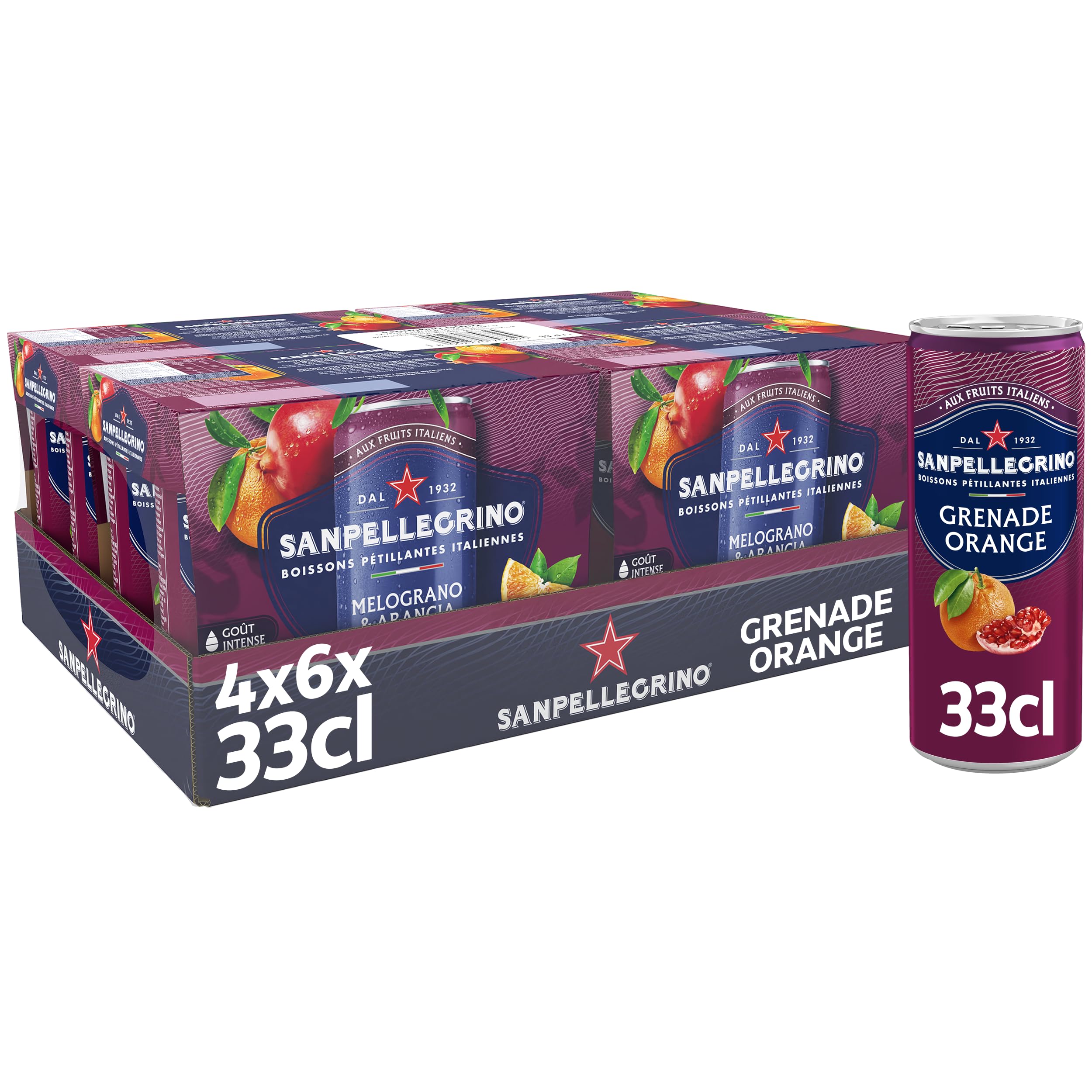 San Pellegrino De Granada Y Naranja 6 X 330 Ml