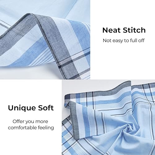 Miniatura 4 de Ohuhu Pañuelos de algodón para hombre 12 pañuelos para hombre  organizador de cinturón para armario 12 ganchos para cinturón