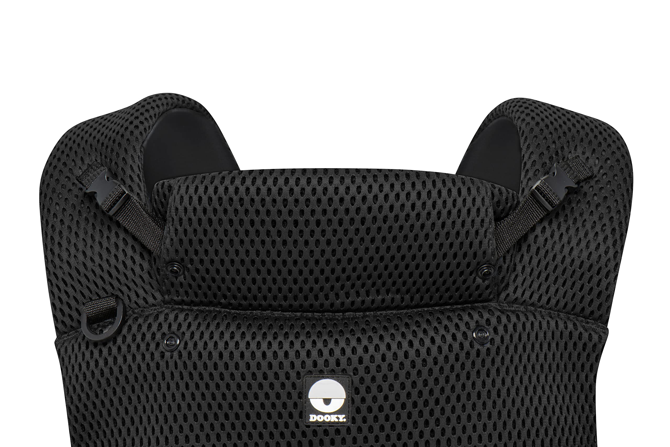 Dooky Urban Comfort - Portabebés ergonómico (apto desde el nacimiento 0-3 años y 3,5-15 kg, material transpirable, tres opciones de transporte diferentes), color negro