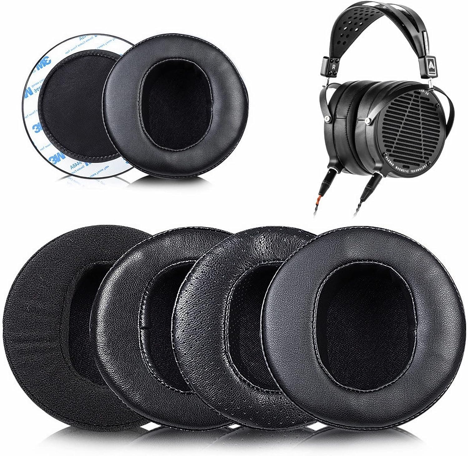 Amazon | LCD-2 イヤーパッド 交換用 プロテインレザー