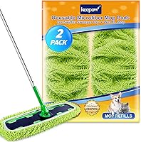 Vista 14 de KEEPOW Almohadillas reutilizables XL para trapeador compatibles con Swiffer XL Sweeper, paños XL para barrido en seco, paños XL para fregado húmedo