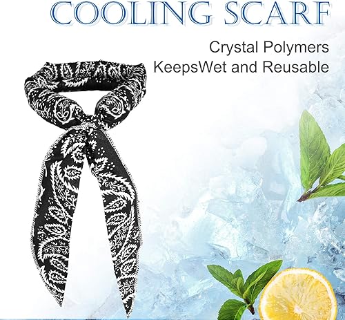 Miniatura 5 de Bufanda de enfriamiento de hielo, bandana de enfriamiento para cuello, bufandas de enfriamiento para hombres y mujeres, actividades al aire libre