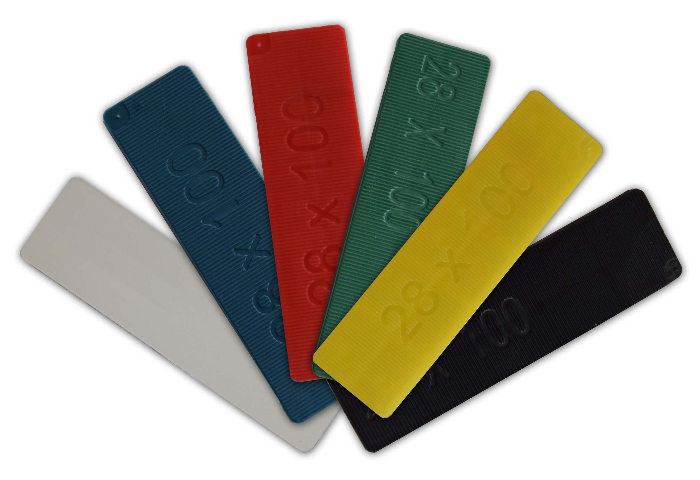 28mm Window Glazing Glass Packers - Flooring Spacers - Mixed Size Pack x 240 Shims