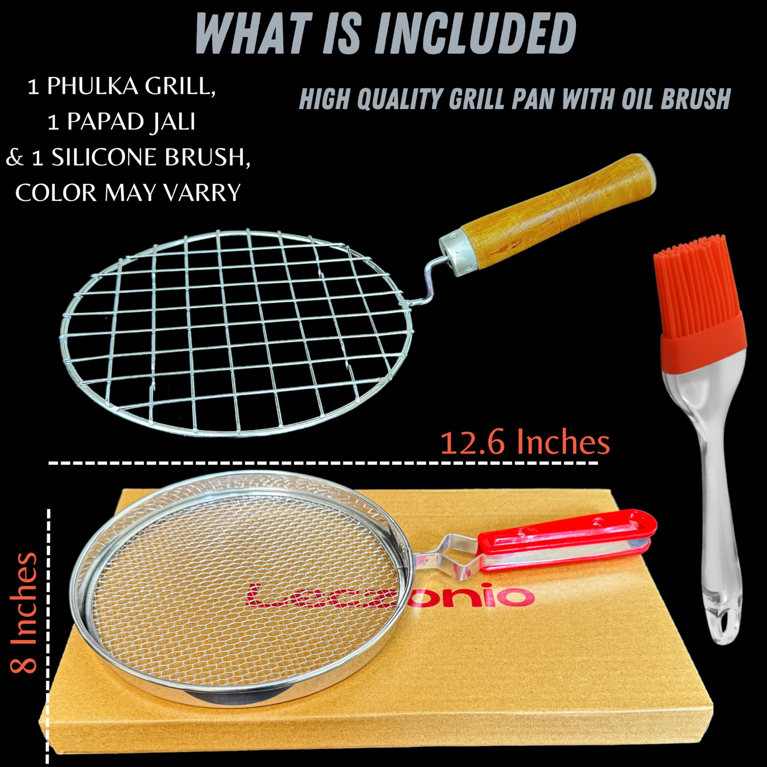 PHULKAGRILL02 - Leczonio Pulka Grill for Gas Stove, Phulka Grill, Roti Jali Steel Mesh Griller - Image 2 thumbnail