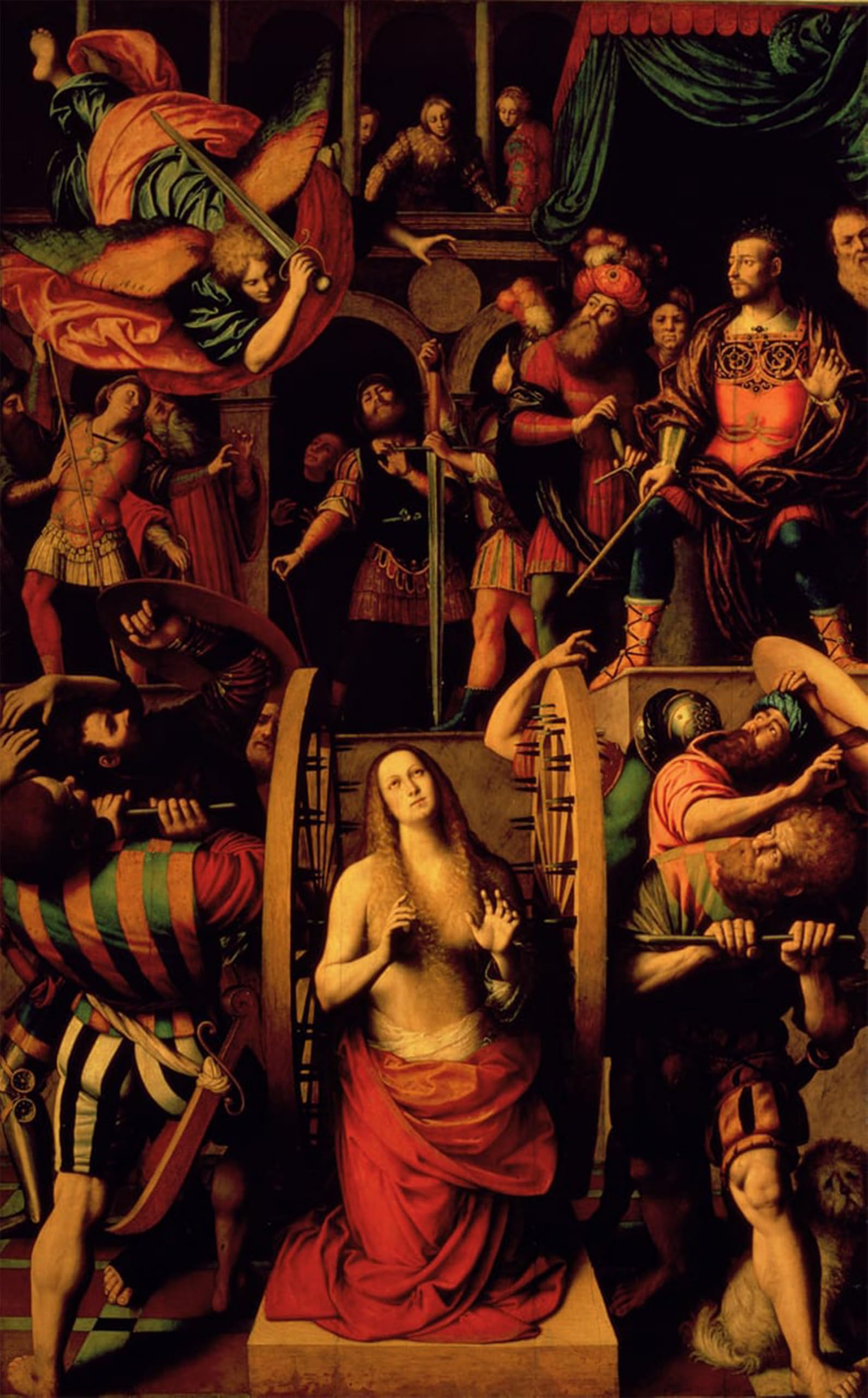 RZHRHJES Famous Painting Poster Art Canvas Print Retro Picture the Martyrdom of St Catherine by Famous Artist Poster Wall Art for Office Decor 60x90cm