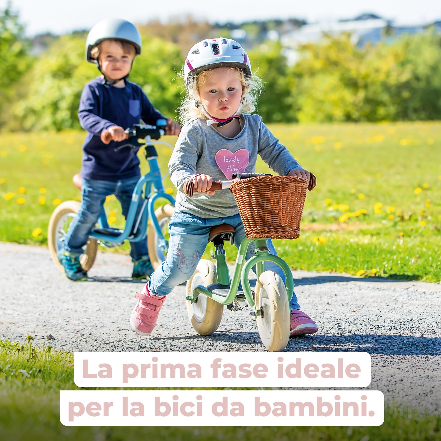 PUKY LR M CLASSIC | Bici senza pedali 2 anni | Bicicletta senza pedali | Balance Bike 2 anni | Bici senza pedale con cestino e manopole sicurezza | Manubrio e sella regolabili