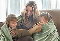 Vista 502 de Utopia Bedding - Manta de vellón de lujo, mullida, antiestática; manta de suave microfibra de 8.8 oz/yd² (300 g/m²) para sofá y cama; tamaño Gris