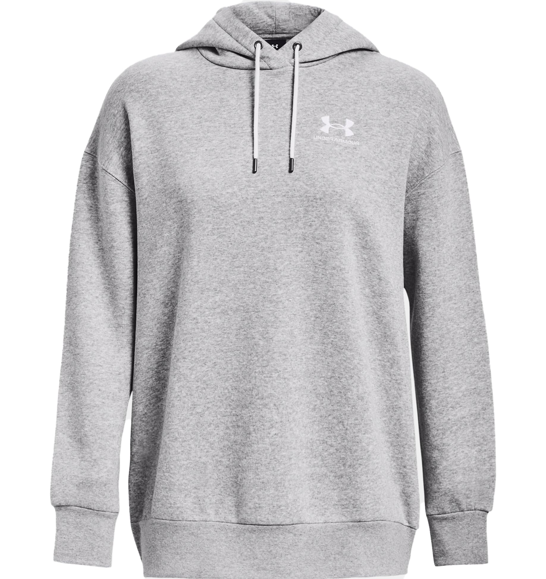 Under Armour UA Icon Fleece OS Hoodie - Mod Gray Light Heather / / White - MD