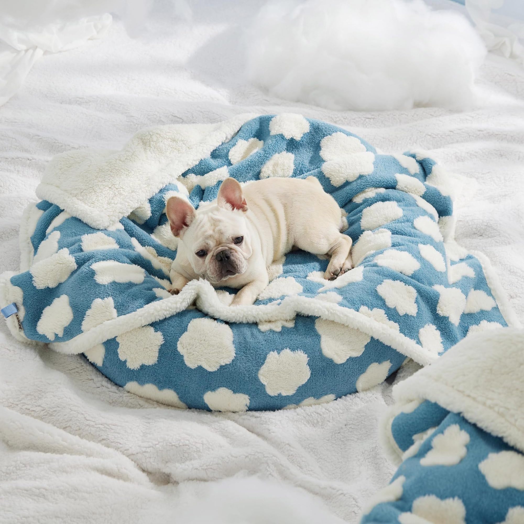 Grande coperta in pile per animali domestici, lavabile in lavatrice, per cuccioli, per dormire, per gattini, per cani, gatti, cuccioli (216 x 145 cm, stile 3)
