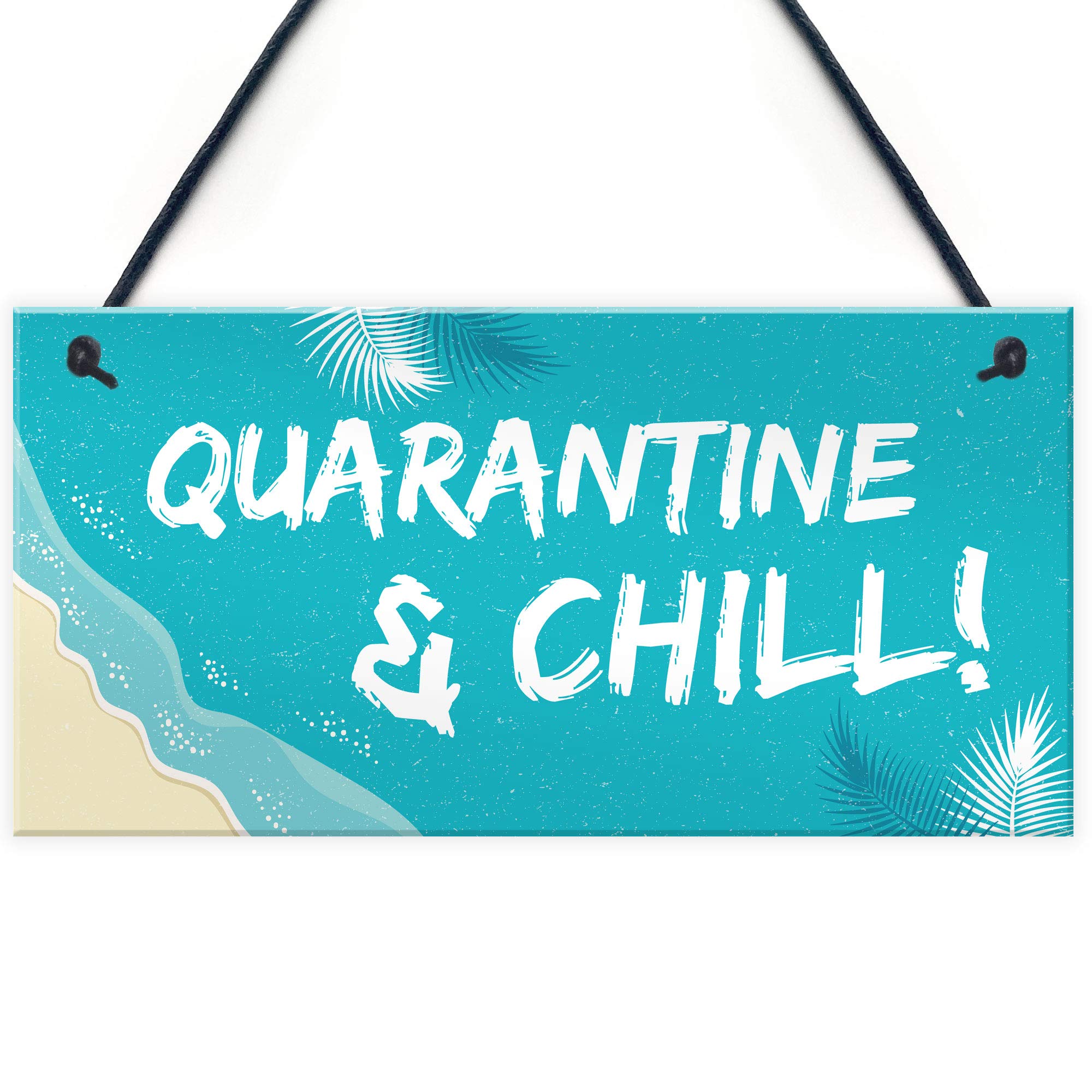 Quarantine Sign Hanging Sign Man Cave Bar Sign Home Decor Funny Gift