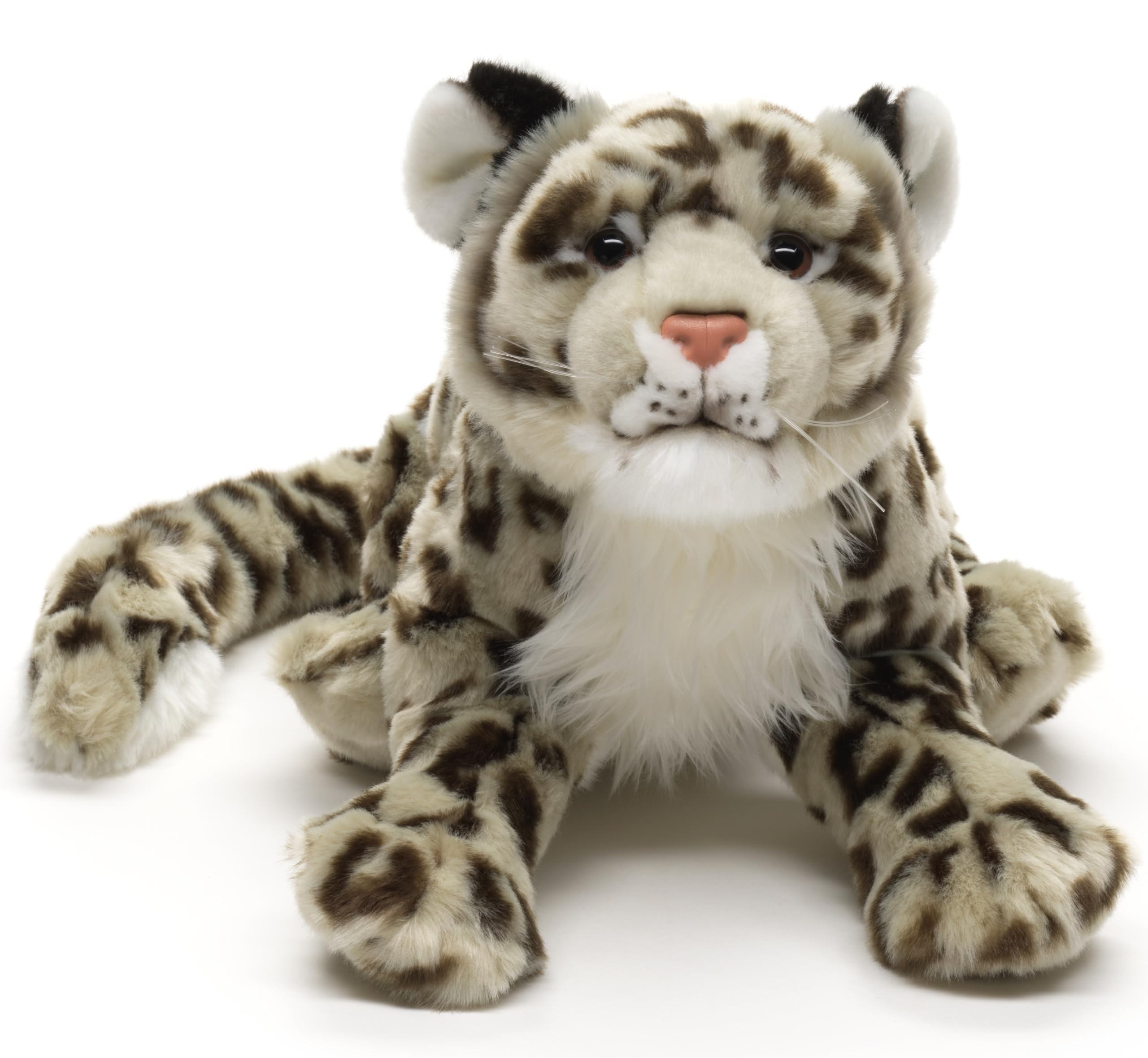 Uni-Toys - Schneeleopard - 82 cm (Länge) - Plüsch- Leopard - Plüschtier, Kuscheltier