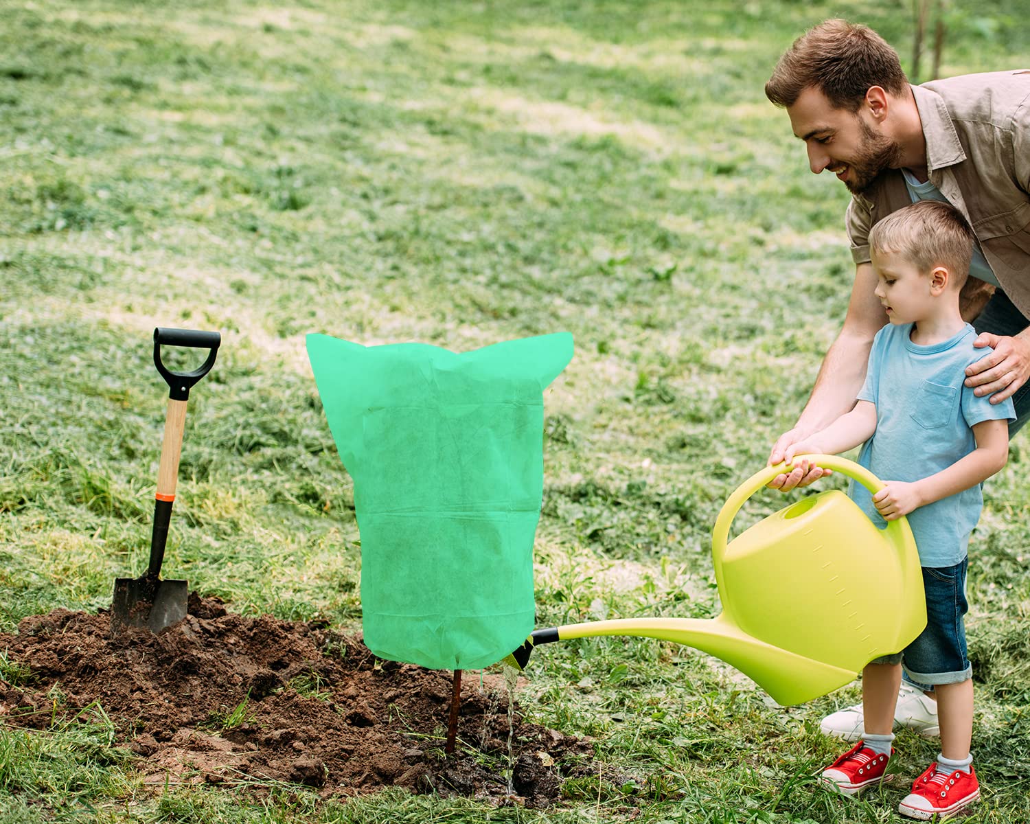 EAONE Paquete de 12 cubiertas para plantas de protección contra congelación, verde-S
