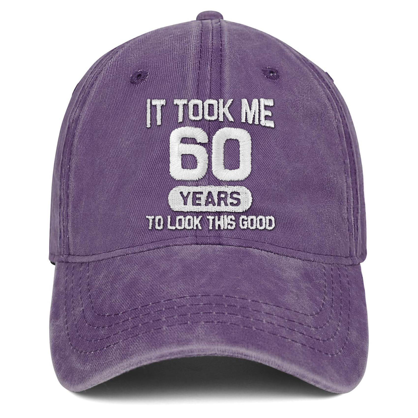 60th Birthday Gifts for Men Women 60 Year Old Gifts Decorations Took Me 60 Years to Look This Good Washed Cotton Hat