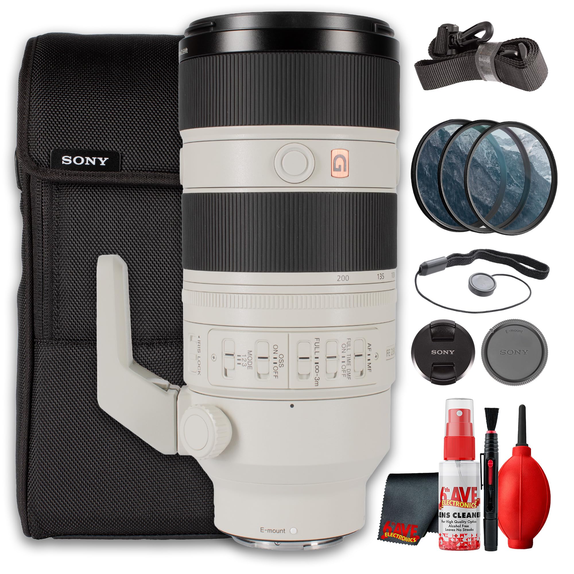 Sony FE 70-200mm f/2.8 GM OSS II Telephoto Zoom Lens Bundle