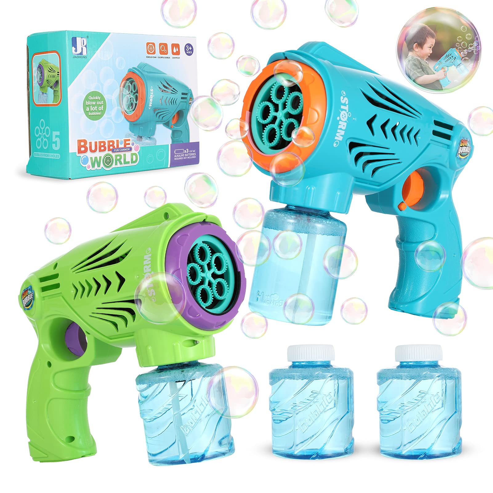 Buy OBEIDA Bubble Gun for kids, Bubble Gun Blaster, Bubble Machine Gun, Bubbles for Childern 2