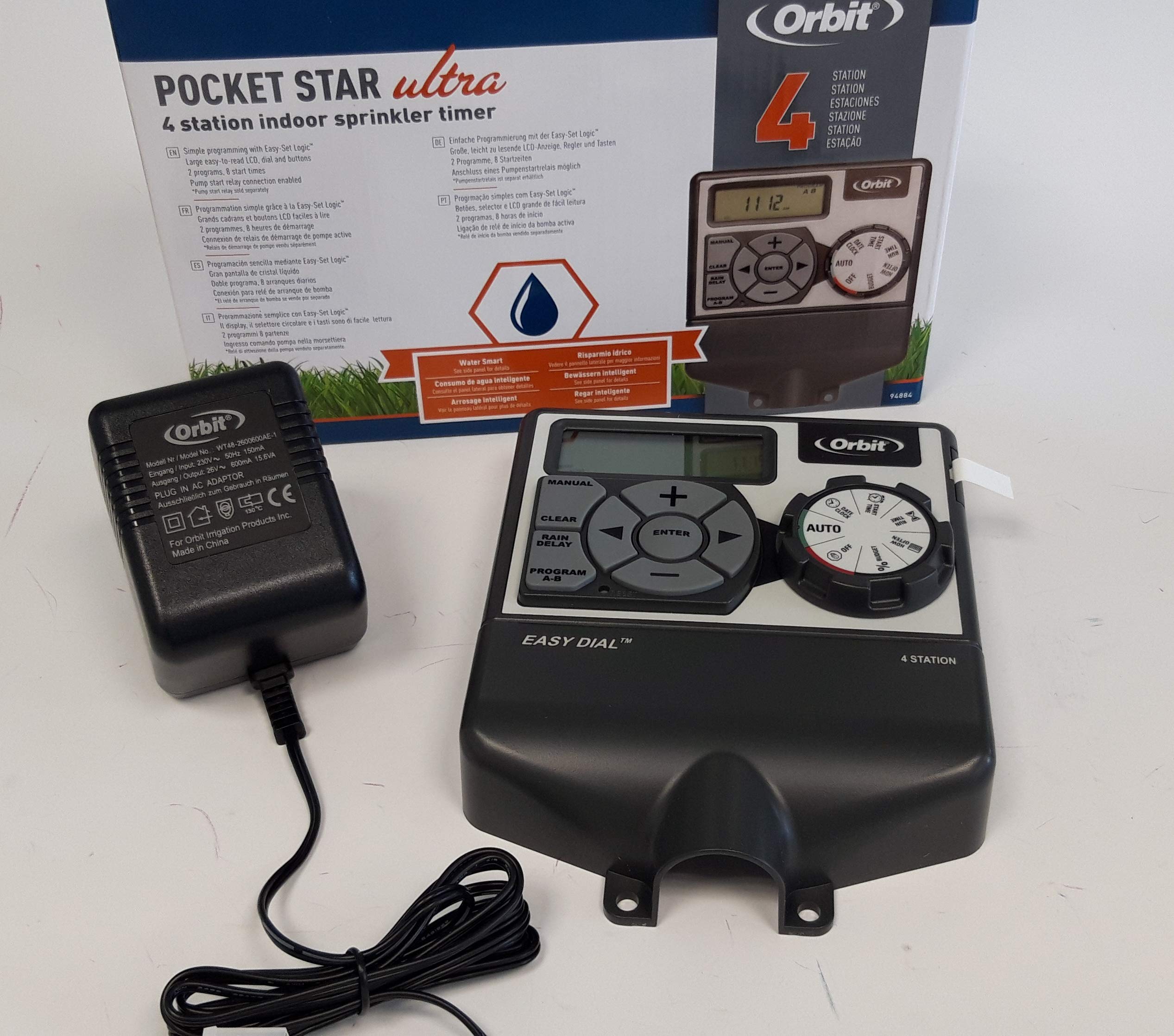Orbit 94874 Pocket Star Ultima 4 Station Minuterie d'arrosage