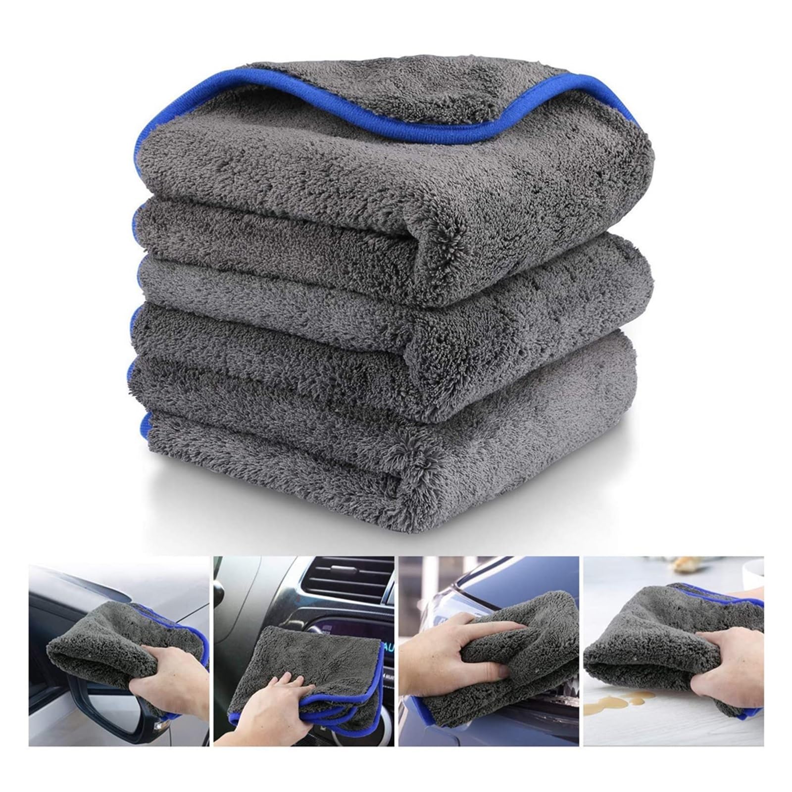 Paño para automóvil Toalla de lavado y secado Limpieza de automóviles para herramientas Suministros Accesorios de ropa Detalles Microfibra Productos para el cuidado del automóvil Limpieza interior u