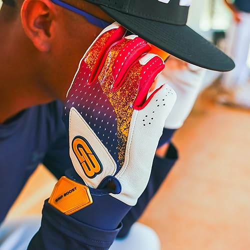 Miniatura 5 de Grip Boost Loaded - Guantes de bateo de béisbol con piel Boost Plus, tallas para adultos y jóvenes