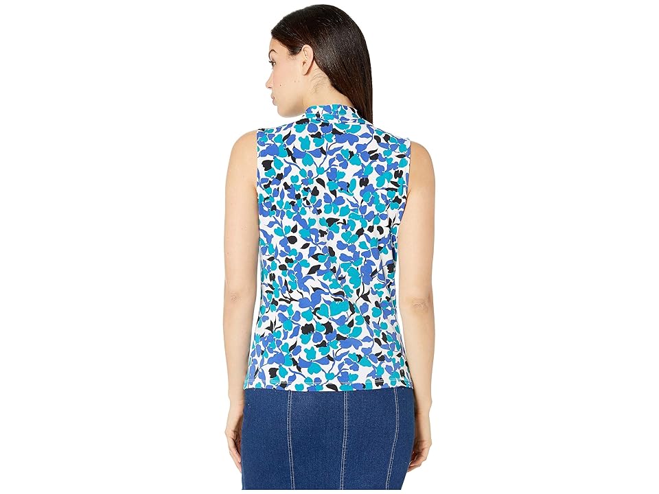 

Calvin Klein V-Neck Cami (White Multi) Women's Clothing