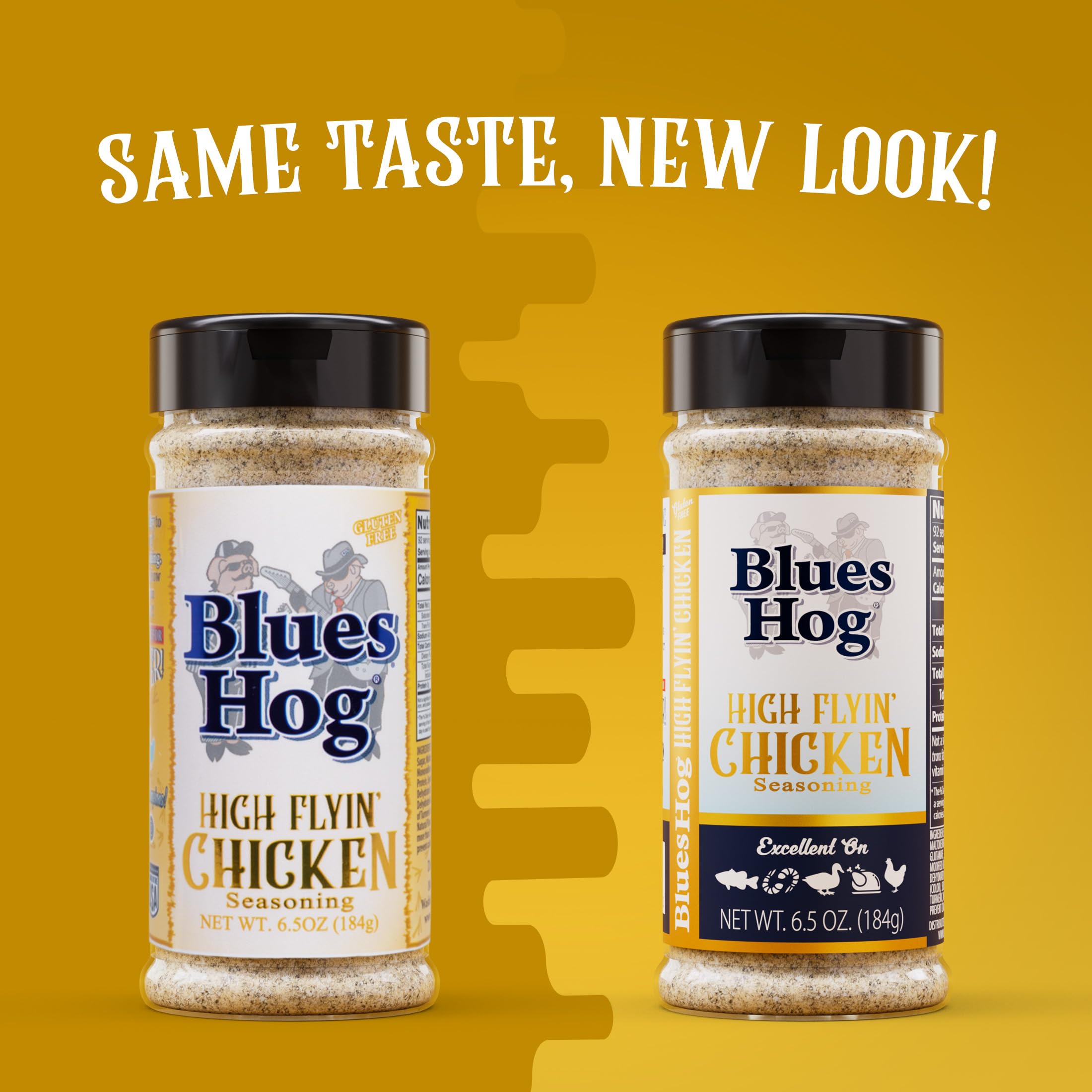Blues Hog High Flyin' Chicken Seasoning, Knoblauch, Butter, Zitrusgeflügel, natürlich, glutenfrei, hergestellt in den USA, 185 ml
