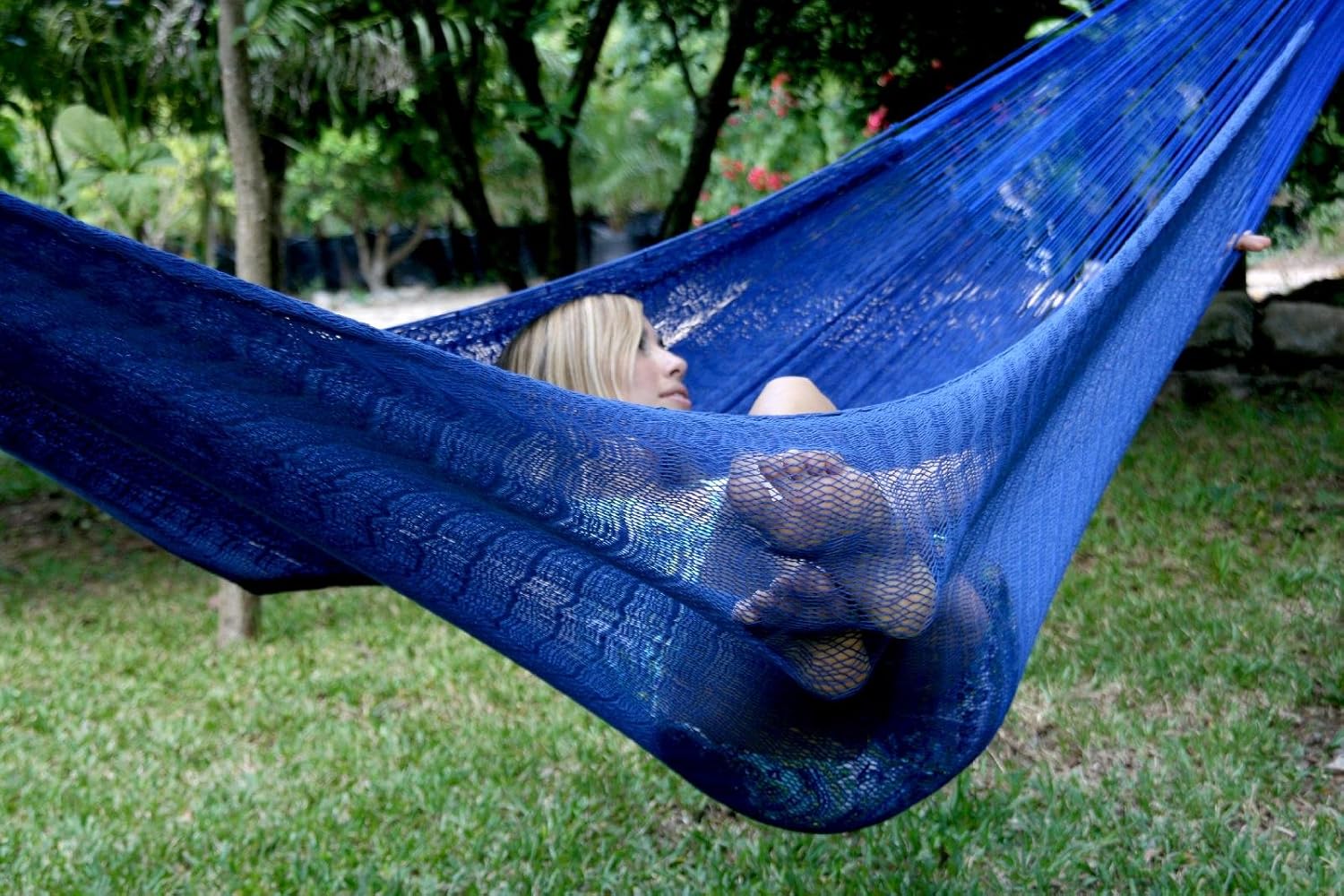 Amazon.com: Hamaca Matrimonial, 12 ft, Azul oscuro : Patio, Césped y Jardín