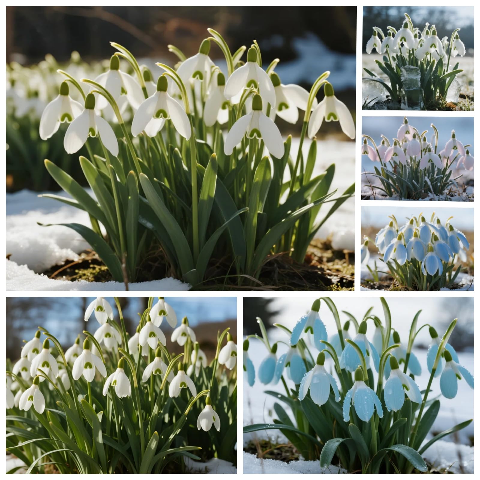 Hardy Snowdrop Bulbs/Perennial Snowdrop Plant/Flower Bed Border/White/Bare Bulbs Hardy, Professional for Beautiful Indoor Displays Parent Parent-1 Bulbs