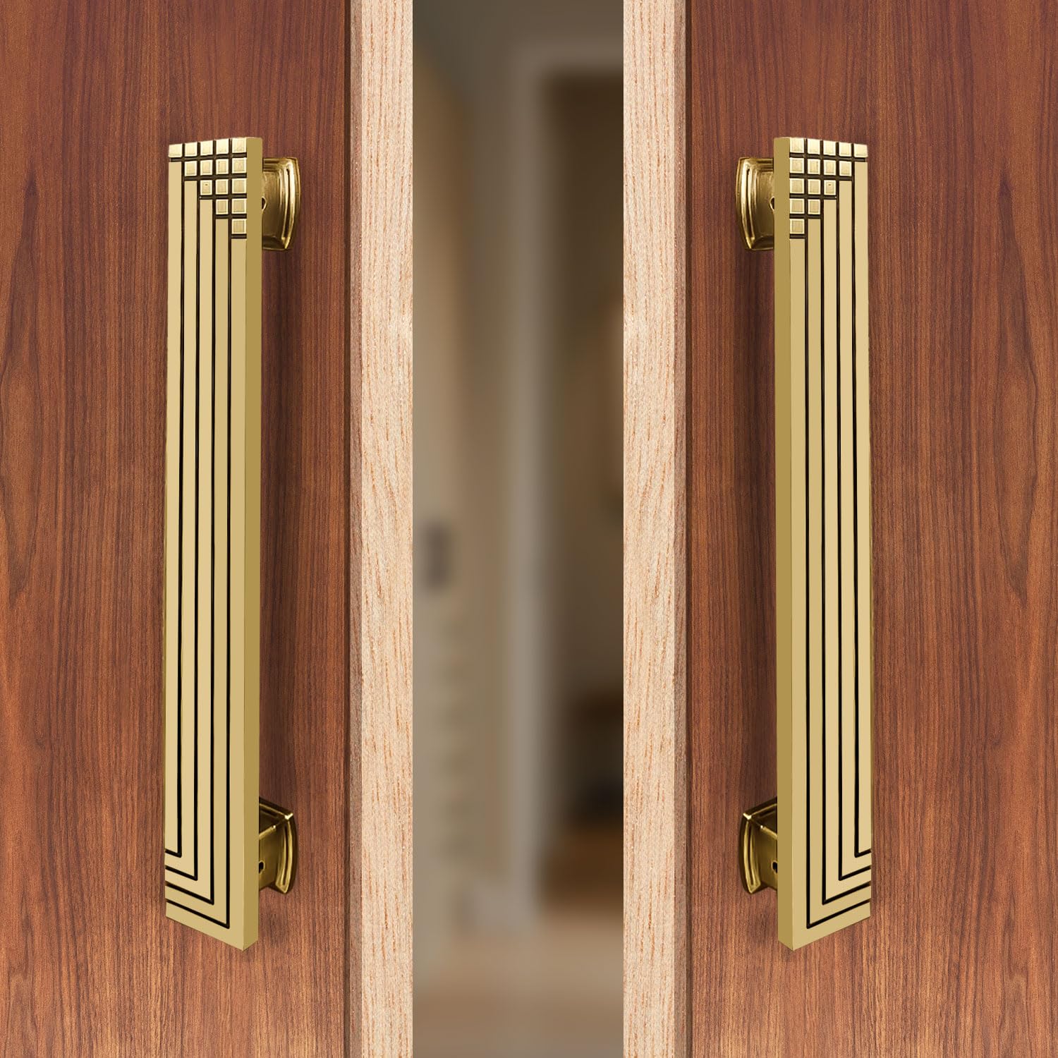 VOLO Antique Finish Door Handle for Main Doors - Pull-Push Handle for Wooden and Glass Doors in Home, Hotel, Office (Model SAM-04) (1, 450MM)